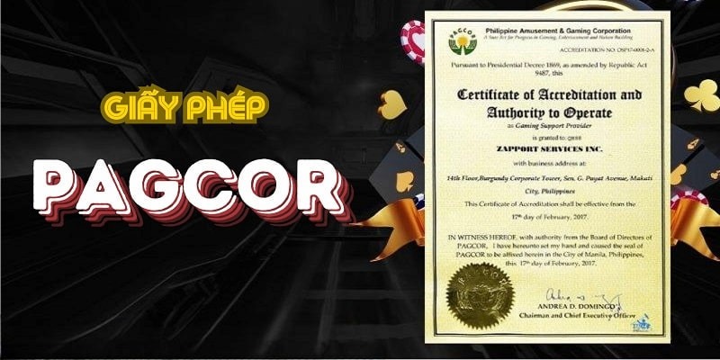 13WIN nhận giấy phép kinh doanh từ tổ chức PAGCOR uy tín.